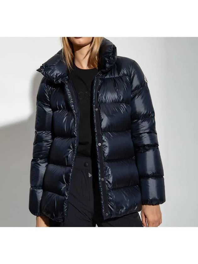 1A00097 595ZZ 778 COCHEVIS Navy high neck down jacket - MONCLER - BALAAN 3