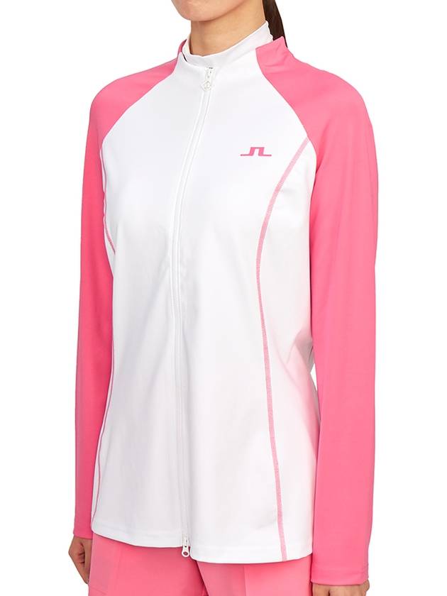 Women's June Mid Layer Zip-Up Jacket White - J.LINDEBERG - BALAAN 4