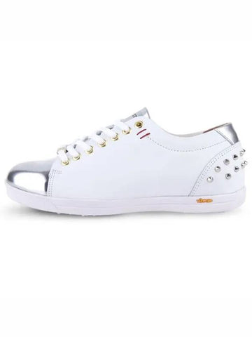 Avenue Spikeless Golf Shoes White Silver - HENRY STUART - BALAAN 1