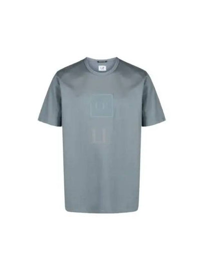 Metropolis Series Mercerized Jersey Logo Badge Short Sleeve T-Shirt Grey - CP COMPANY - BALAAN 2