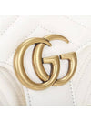 GG Marmont Matelasse Small Shoulder Bag White - GUCCI - BALAAN 6