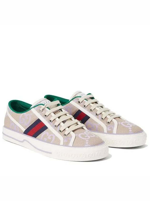 Tennis 1977 Low Top Sneakers Beige Lilac - GUCCI - BALAAN 2