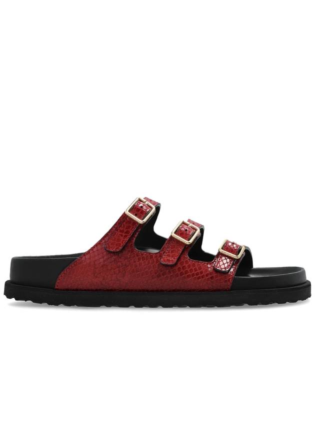 Birkenstock 1774 Slippers Florida Lined, Women's, Red - BIRKENSTOCK - BALAAN 1