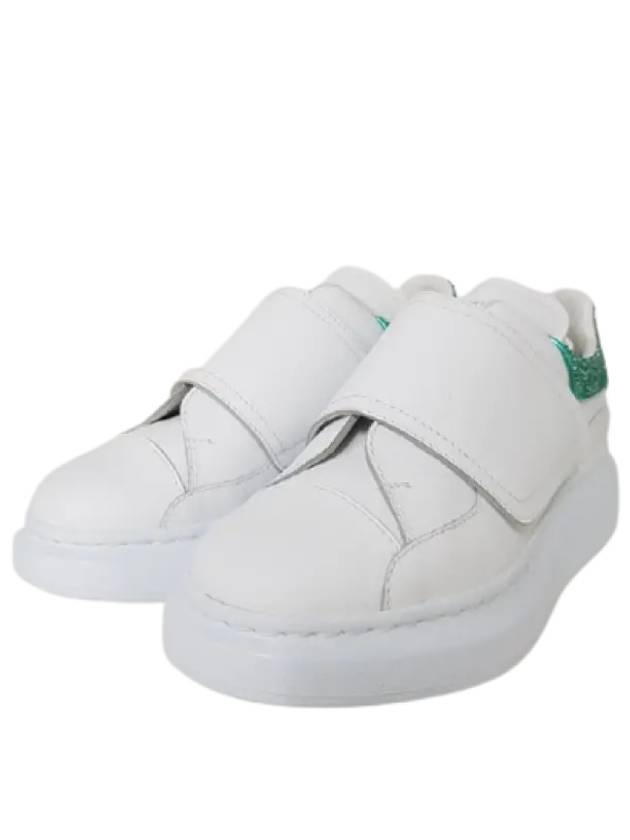 Velcro Oversole Low Top Sneakers White Green - ALEXANDER MCQUEEN - BALAAN 3