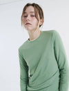 Round long sleeve tee green 0098 - VOYONN - BALAAN 7