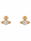 Balvina Pearl Earrings Gold - VIVIENNE WESTWOOD - BALAAN 2