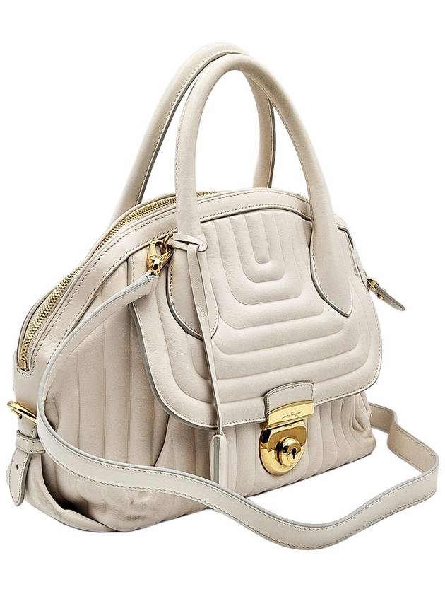 Ferragamo 21 E770 White Fiamma Medium 2WAY - SALVATORE FERRAGAMO - BALAAN 3