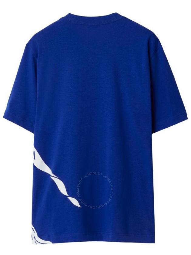 Equestrian Knight Short Sleeve T-Shirt Blue - BURBERRY - BALAAN 3