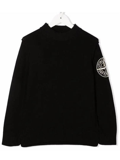 Kids Logo Crew Neck Knit 7516508A1 V0029 - STONE ISLAND - BALAAN 2