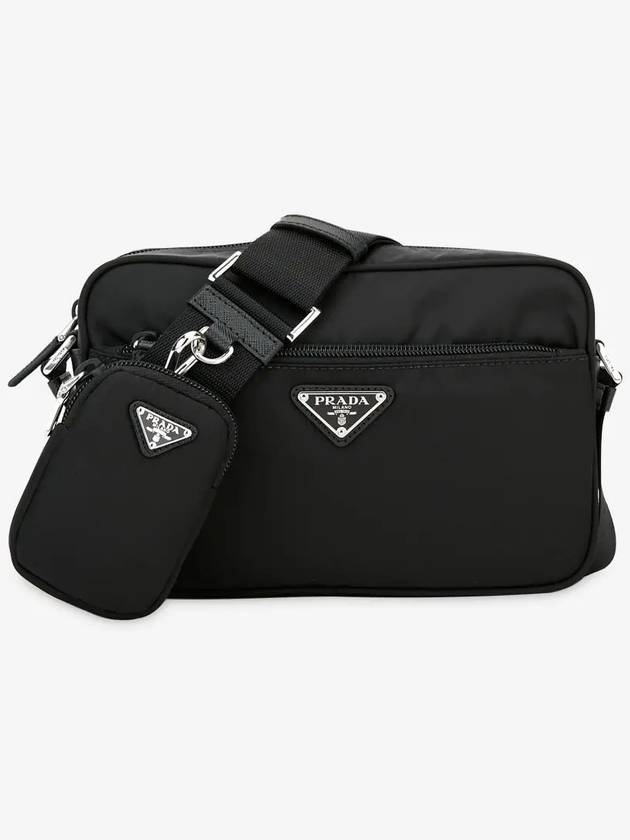 Re-Nylon Rectangle Shoulder Bag Black - PRADA - BALAAN 3