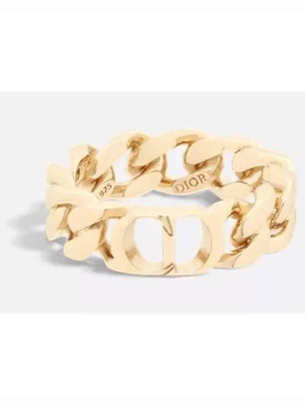 CD Icon Chain Link Ring Gold - DIOR - BALAAN 2