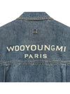 Back Logo Denim Button Long Sleeve Shirt Blue - WOOYOUNGMI - BALAAN 9