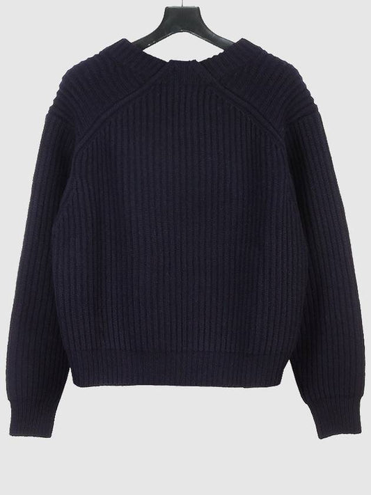 round wool sweater 60017 FNWNKNIT000015 NAVY ANC069ny - ACNE STUDIOS - BALAAN 2