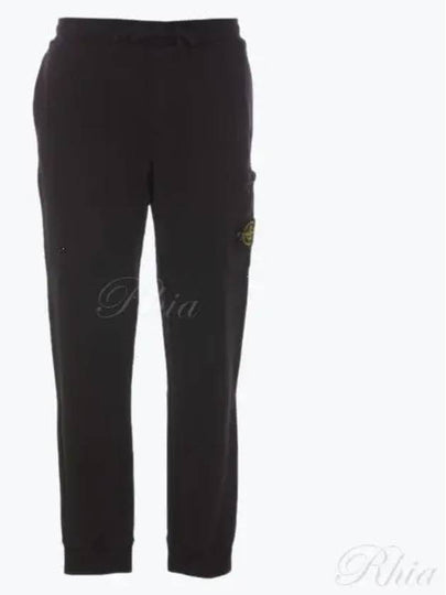 Compass Badge Capered Track Pants Black - STONE ISLAND - BALAAN 2