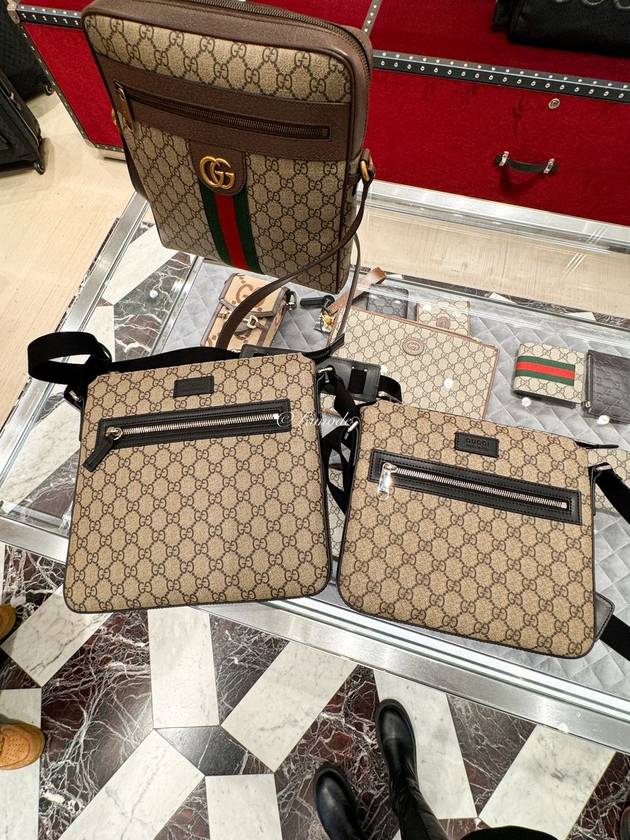 GG Supreme Cross Bag Black Beige - GUCCI - BALAAN 7