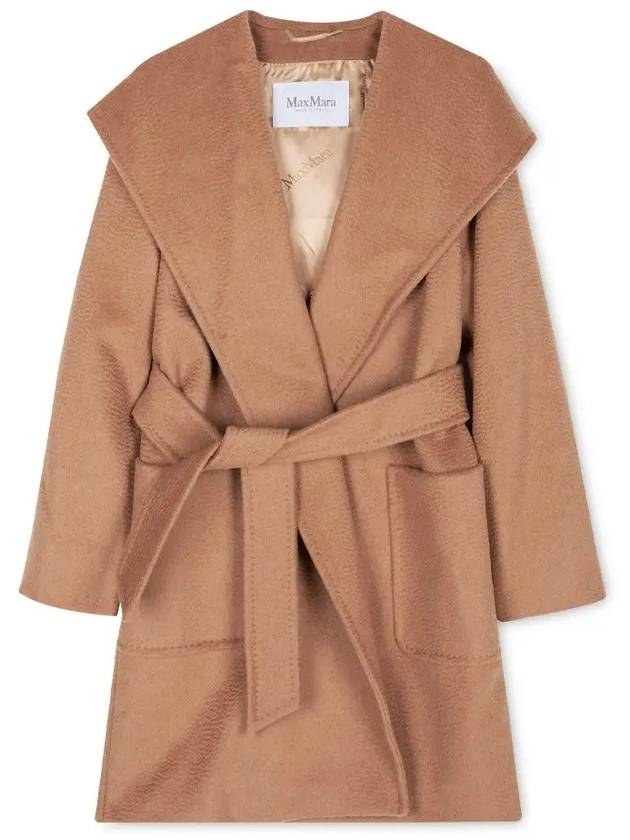 Rialto Collar Robe Single Coat Camel - MAX MARA - BALAAN 4