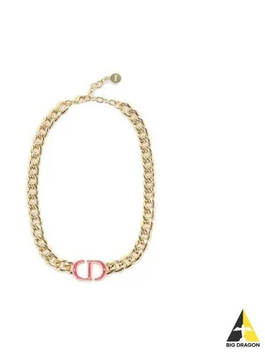 Montaigne CD logo necklace gold N1668MTGPL - DIOR - BALAAN 1