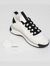 Mixed Fibers Velvet Calfskin Low Top Sneakers Ivory - CHANEL - BALAAN 11