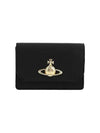 Vegan Biogreen Saffiano Business Card Wallet Black - VIVIENNE WESTWOOD - BALAAN 4