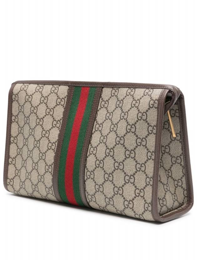 Ophidia GG Clutch Bag Beige Ebony - GUCCI - BALAAN 3