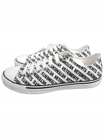 Monogram Low Top Sneakers White - VETEMENTS - BALAAN 2