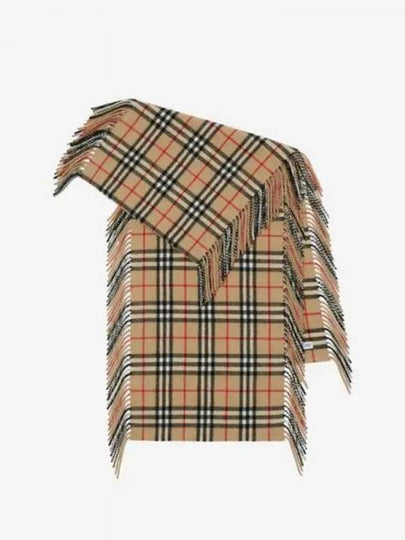 Check Cashmere Scarf Brown - BURBERRY - BALAAN 2