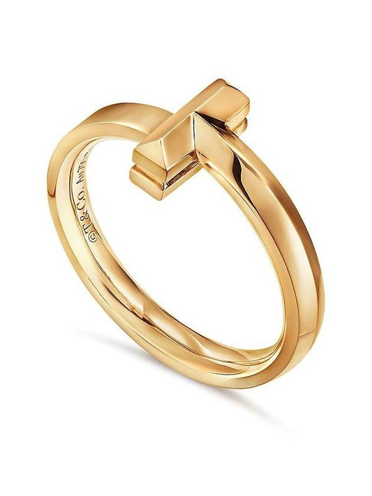 Tiffany Tiffany T1 ring ring yellow gold material thickness 25mm 67796934 - TIFFANY & CO. - BALAAN 2