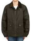 Bedale Short Wax Zip Up Jacket Green - BARBOUR - BALAAN 6