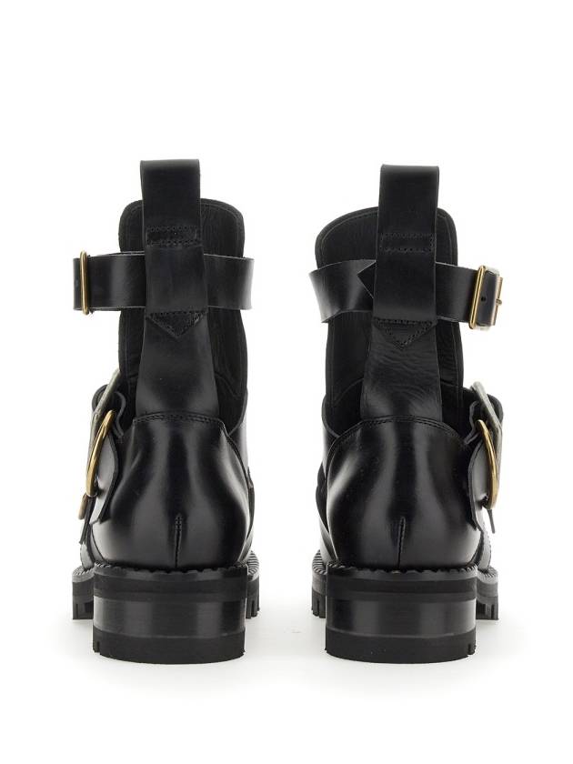 Buckle Calfskin Ankle Boots Black - VIVIENNE WESTWOOD - BALAAN 3