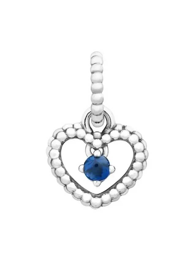 Sea Blue Heart Dangle Charm Silver Blue - PANDORA - BALAAN 1