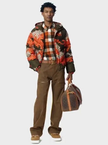 PRINTED PUFFER JACKET 1AFXPL - LOUIS VUITTON - BALAAN 1