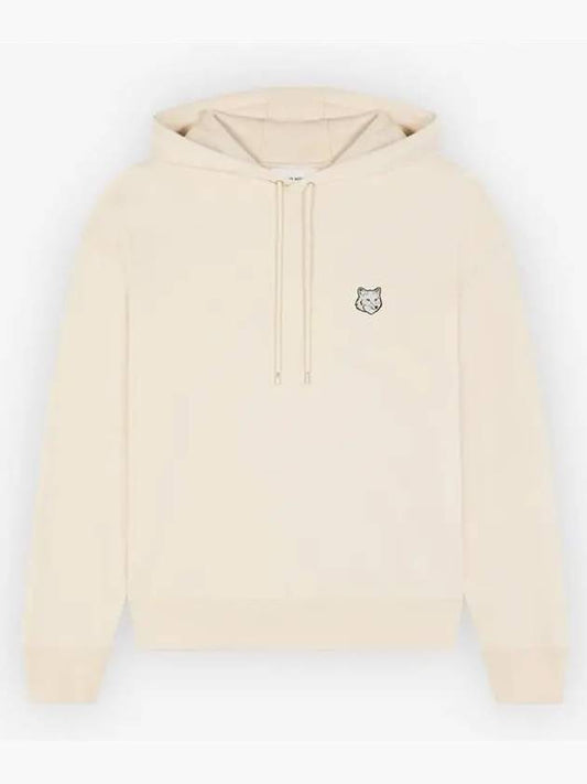 Bold Fox Head Patch Oversize Hoodie Beige - MAISON KITSUNE - BALAAN 2