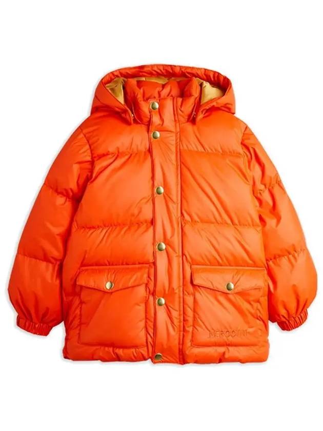 Kids Logo Heavy Puffer Jacket Orange 24710118 42 - MINI RODINI - BALAAN 2