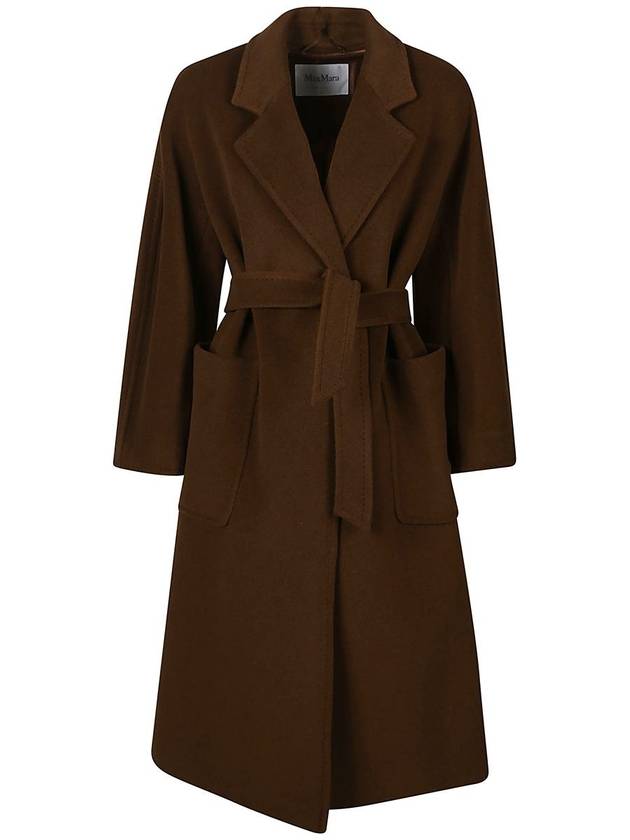 Attuale Belted Single Coat Brown - MAX MARA - BALAAN 2