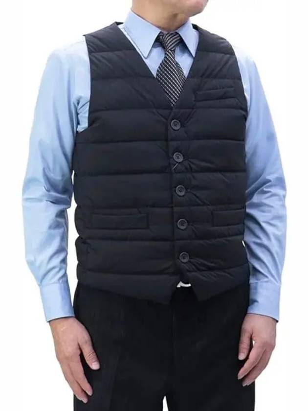 Button-Up Padded Vest Navy - HERNO - BALAAN 2