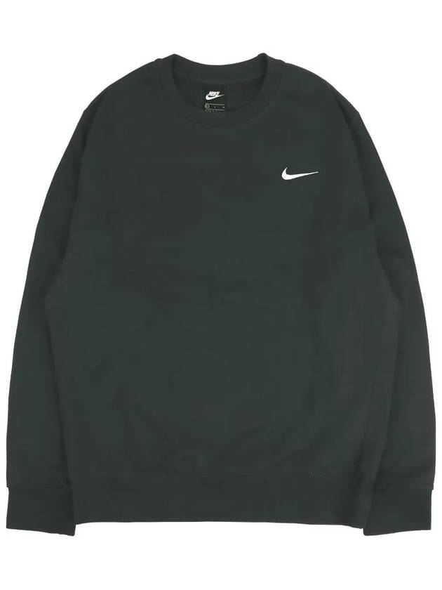 Team Club Crew Fleece Sweatshirt Dark Grey - NIKE - BALAAN 2