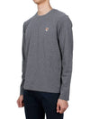 Fox Head Patch Regular Long Sleeve T Shirt Dark Gray - MAISON KITSUNE - BALAAN 4