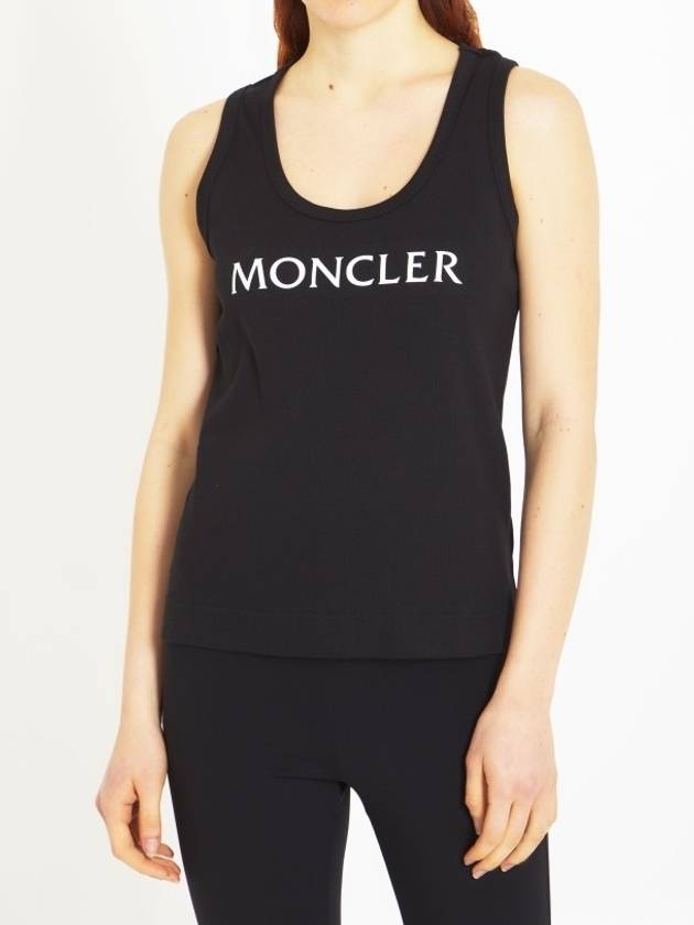 Logo women s tank top sleeveless 8P00001 89A0D 999 - MONCLER - BALAAN 3