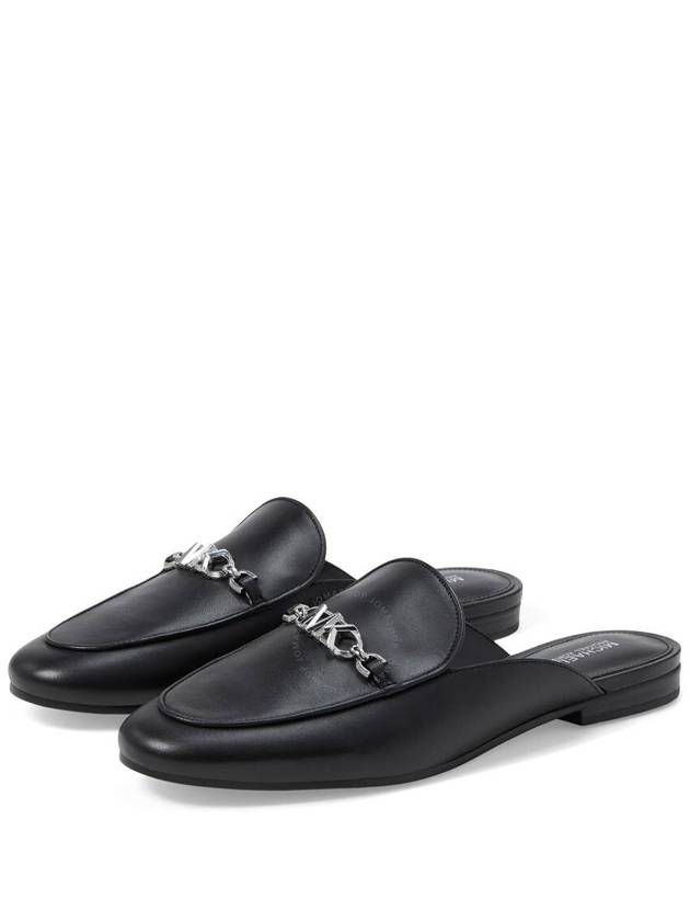 Michael Kors Black Tiffanie Leather Flat Mules, Brand Size 7.5 ( US Size 7.5 ) - MICHAEL KORS - BALAAN 2