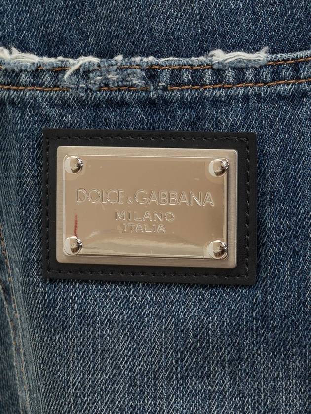 Denim Straight Pants GYJDADG8KO2 S9001 BLUE - DOLCE&GABBANA - BALAAN 5