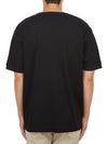 Piquet Waffle Logo Short Sleeve T-Shirt Black - CP COMPANY - BALAAN 4