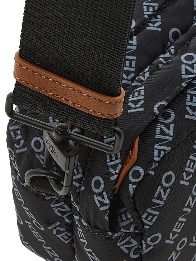 All Over Logo Print Cross Bag Black - KENZO - BALAAN 9