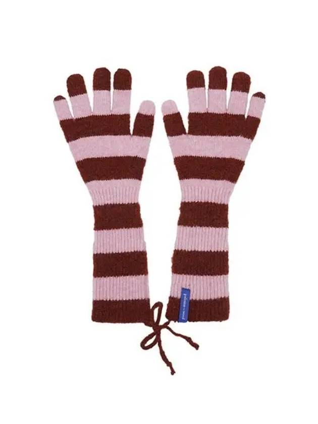 Long knit bicolor gloves pink RJ9014 PK - PALOMA WOOL - BALAAN 1