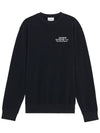 Le Richeliers Relax Sweatshirt Black - MAISON KITSUNE - BALAAN.