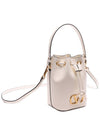 V Logo Signature Bucket Bag White - VALENTINO - BALAAN 4