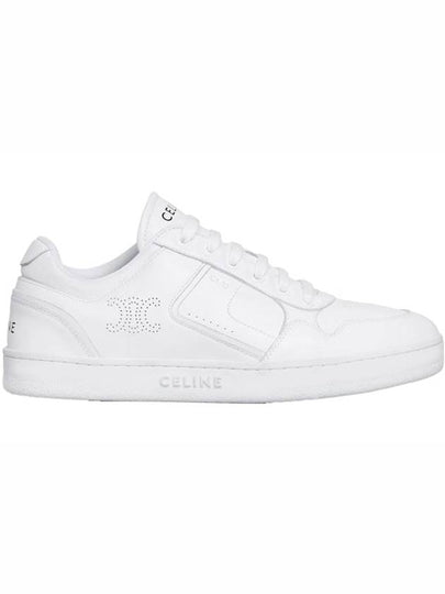 logo on leather low top sneakers white - CELINE - BALAAN 2