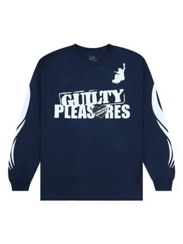 Guilty long sleeve t shirt navy - PLEASURES - BALAAN 1