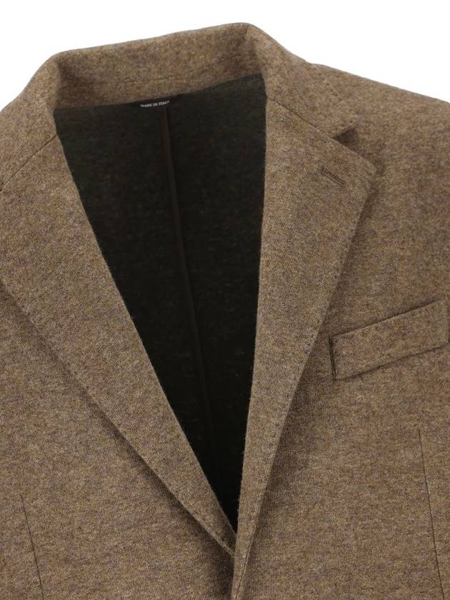 single breasted jacket brown - LORO PIANA - BALAAN 4