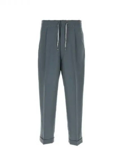 Poly Wool Twill Drawstring Straight Pants Storm Grey - MAISON MARGIELA - BALAAN 2