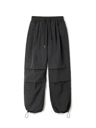 Tasran Two Tuck Pocket Parachute Wide Pants Black - INDUST - BALAAN 2